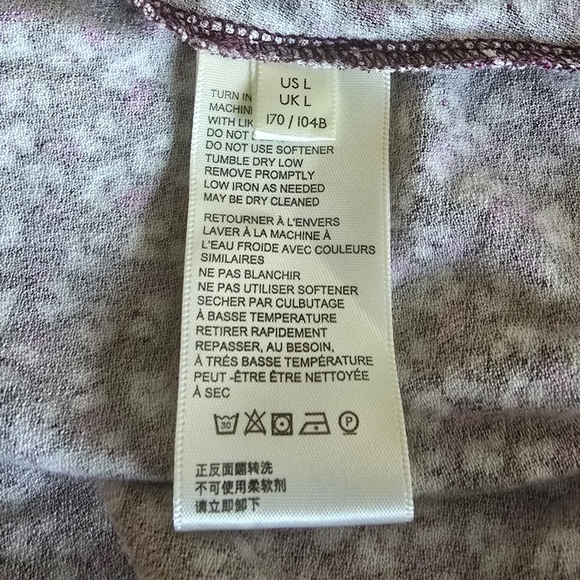 Free People Love Story Maxi Dress Women's Size Large Raisin Purple Multi - Picture 10 of 16